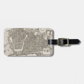  kaart van Barcelona Spanje (1764) Bagagelabel (Voorkant horizontaal)