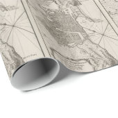 kaart van Barcelona Spanje (1764) Cadeaupapier (Rol Hoek)