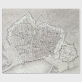  kaart van Barcelona Spanje (1806) Cadeaupapier (Vlak)