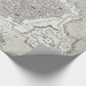  kaart van Barcelona Spanje (1806) Cadeaupapier (Hoek)