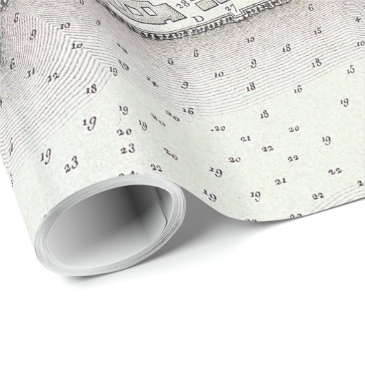  kaart van Barcelona Spanje (1806) Cadeaupapier (Rol Hoek)