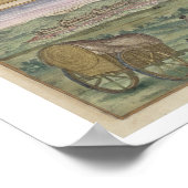 Kaart van Barcelona, van "Civitates Orbis Terrarum Poster (Hoek)