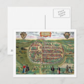 Kaart van Barth, van "Civitates Orbis Terrarum" do (Voorkant / Achterkant)