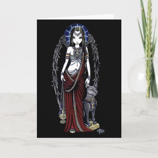 Kaart van Bastet van de Engel van Nefertari de (Voorkant)