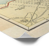 kaart van Bayonne NJ (1912) Poster (Hoek)