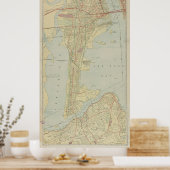 kaart van Bayonne NJ (1912) Poster (Keuken)