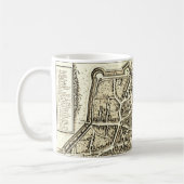 kaart van Bazel (1642) Koffiemok (Links)