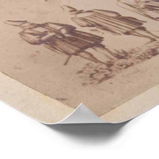  kaart van Bazel Zwitserland (1873) Poster (Hoek)