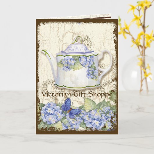 Kaart Van Bedrijfs shoppe van de Thee van de (Gele Bloem)