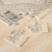  kaart van Belfast Ireland (1851) Legpuzzel (Zijkant)