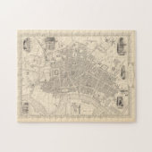  kaart van Belfast Ireland (1851) Legpuzzel (Horizontaal)