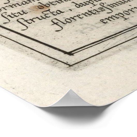  kaart van België (1612) Poster (Hoek)