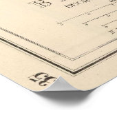 kaart van België (1873) Poster (Hoek)