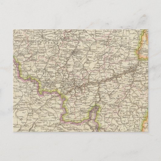 Kaart van België en Luxemburg (Voorkant)