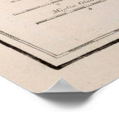 kaart van België en Nederland (1839) Poster (Hoek)