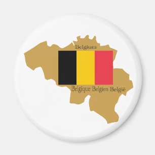 Kaart van België Magnet