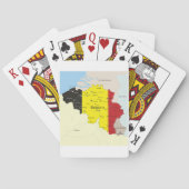 Kaart van België Speelkaarten (Achterkant)
