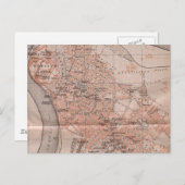  kaart van Belgrado Servië (1905) (Voorkant / Achterkant)