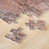  kaart van Belgrado Servië (1905) Legpuzzel (Zijkant)