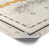  kaart van Belize (1921) Poster (Hoek)