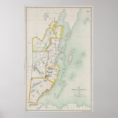  kaart van Belize (1921) Poster (Voorkant)