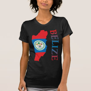 Kaart van Belize T-shirt
