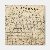 Kaart van Berkeley, Californië Magneet (Voorkant)