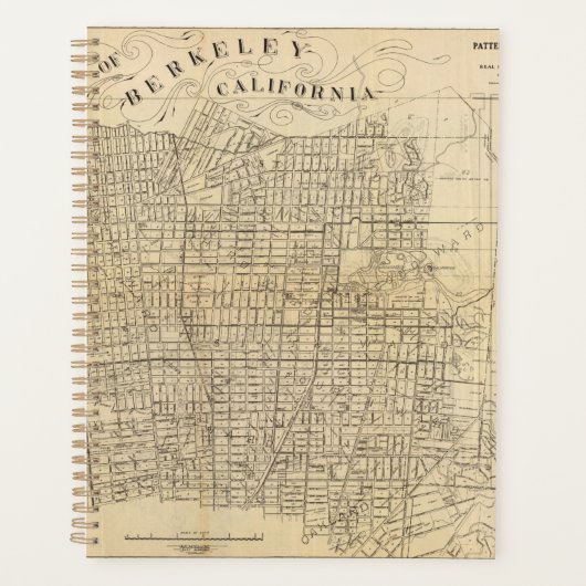 Kaart van Berkeley, Californië Planner (Voorkant)