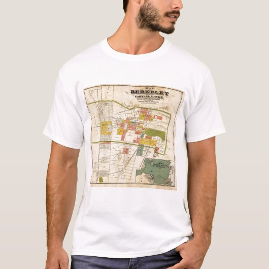 Kaart van Berkeley T-shirt (Voorkant)