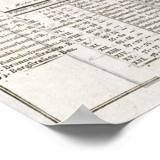  kaart van Berlijn (1811) Poster (Hoek)