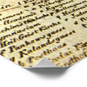  kaart van Berlijn Duitsland (1789) Poster (Hoek)