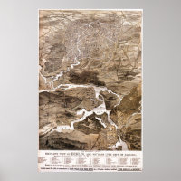  kaart van Berlijn Duitsland (1870)