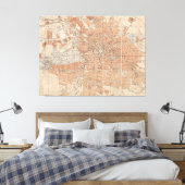  kaart van Berlijn Duitsland (1877) Canvas Afdruk (Insitu (Slaapkamer))