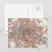  kaart van Berlijn Duitsland (1894) (Voorkant / Achterkant)