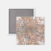  kaart van Berlijn Duitsland (1894) Magneet (Voorkant / Achterkant)