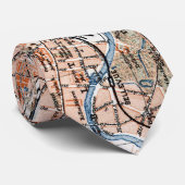  kaart van Berlijn Duitsland (1894) Stropdas (Opgerold)