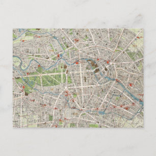  kaart van Berlijn Duitsland (1905)