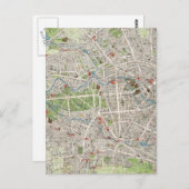 kaart van Berlijn Duitsland (1905) (Voorkant / Achterkant)