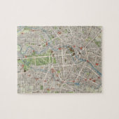  kaart van Berlijn Duitsland (1905) Legpuzzel (Horizontaal)
