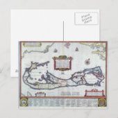 Kaart van Bermuda (Voorkant / Achterkant)