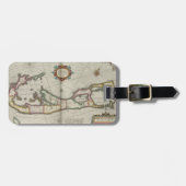  kaart van Bermuda (1638) Bagagelabel (Voorkant horizontaal)