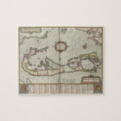 kaart van Bermuda (1638) Legpuzzel (Horizontaal)