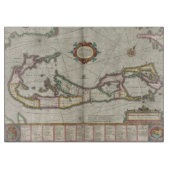  kaart van Bermuda (1638) Snijplank (Voorkant)