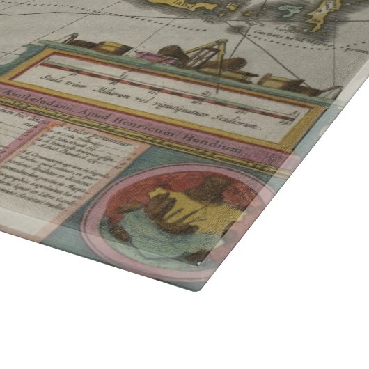  kaart van Bermuda (1638) Snijplank (Hoek)