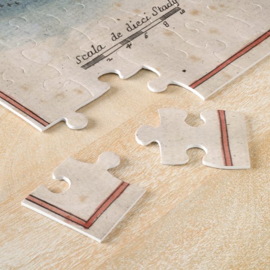 kaart van Bermuda (1694) Legpuzzel (Zijkant)