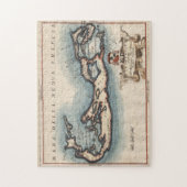  kaart van Bermuda (1694) Legpuzzel (Verticaal)