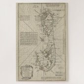  kaart van Bermuda (1752) Legpuzzel (Verticaal)