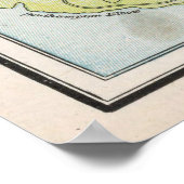  kaart van Bermuda (1901) Poster (Hoek)