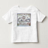 Kaart van Bermuda Kinder Shirts (Voorkant)