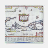 Kaart van Bermuda Magneet (Voorkant)